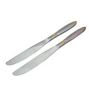 Набор столовых ножей Merlin Gold 2 предмета Helfer Набор столовых ножей Merlin Gold 2 предмета Helfer