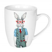 Чашка Модные звери - Мистер Кролик 360мл KERAMIA
